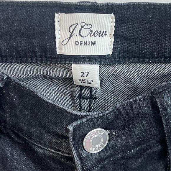 J. Crew 9” Toothpick Skinny Jeans High Rise Charcoal Dark Wash Women’s Size 27 - Picture 5 of 9